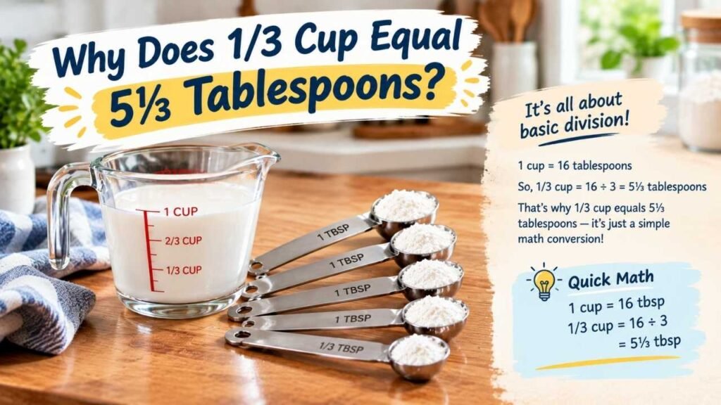 Why Does 1/3 Cup Equal 5⅓ Tablespoons?