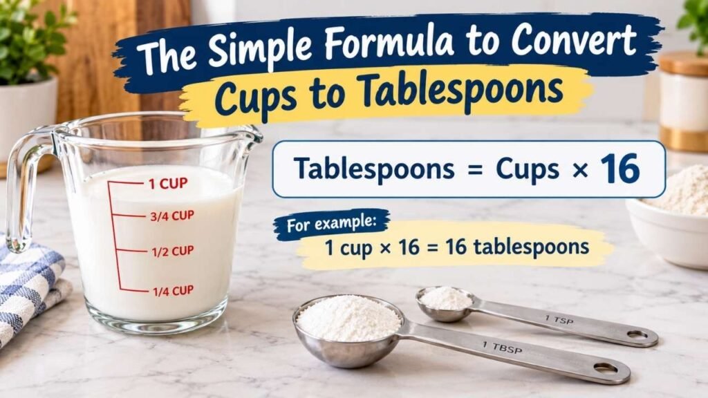 The Simple Formula to Convert Cups to Tablespoons
