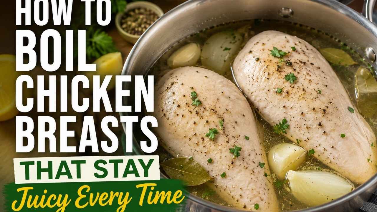 Learning how to boil chicken breasts the right way is one of the easiest kitchen skills you can master.