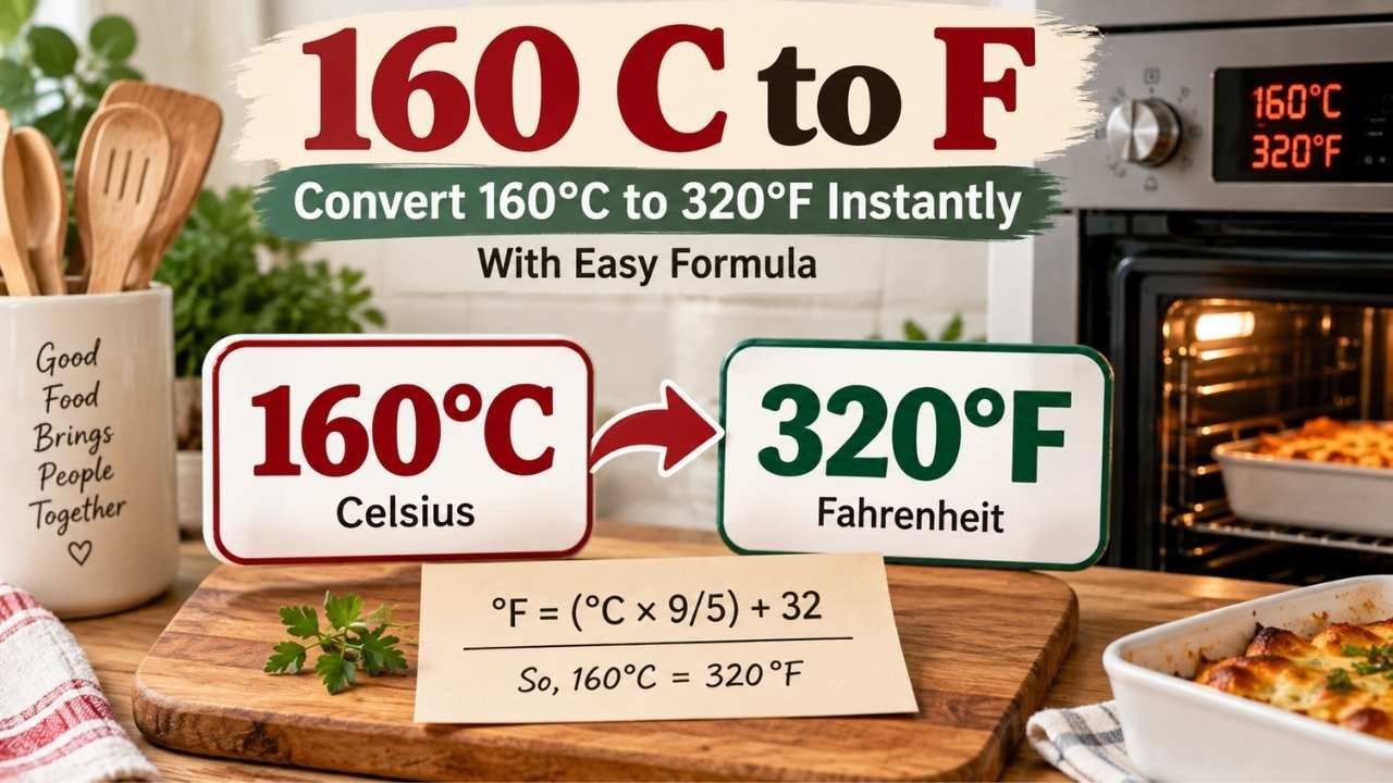 160 C to F is one of the most common temperature conversions used in cooking and baking.