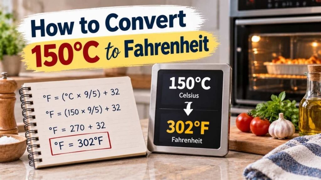 How to Convert 150°C to Fahrenheit