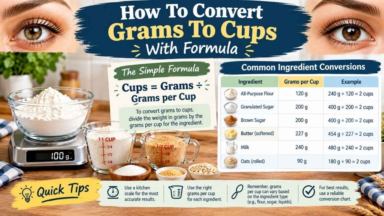 Learning how to convert grams to cups can make cooking and baking much easier, especially when using international recipes.