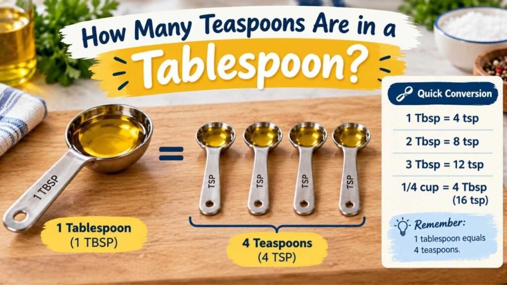 How Many Teaspoons Are in a Tablespoon?