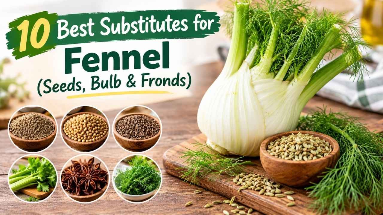 If you’re out of fennel while cooking, don’t worry. There are several easy best substitutes for fennel that can save your recipe without changing the flavor too much.