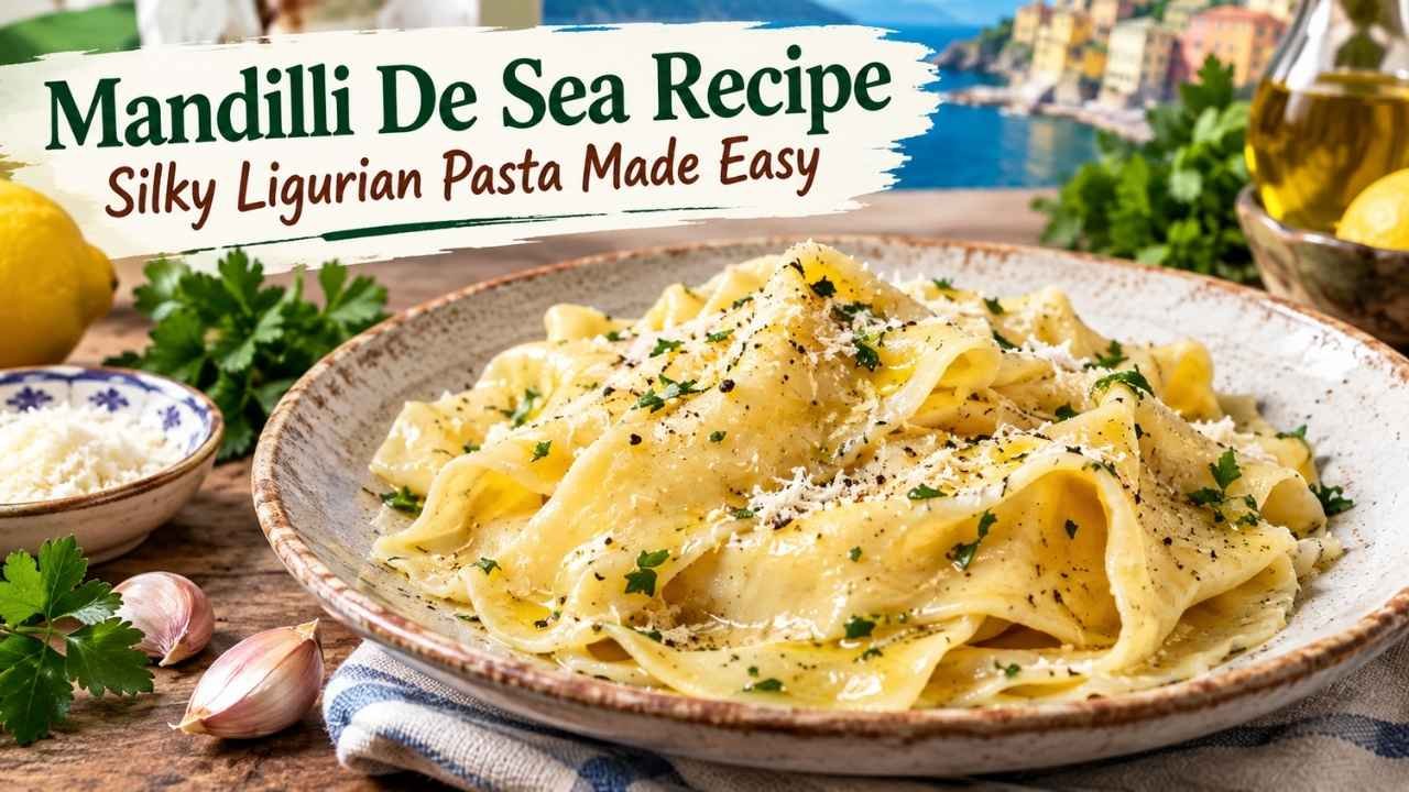 If you love traditional Italian pasta, Mandilli De Sea is a dish worth trying.