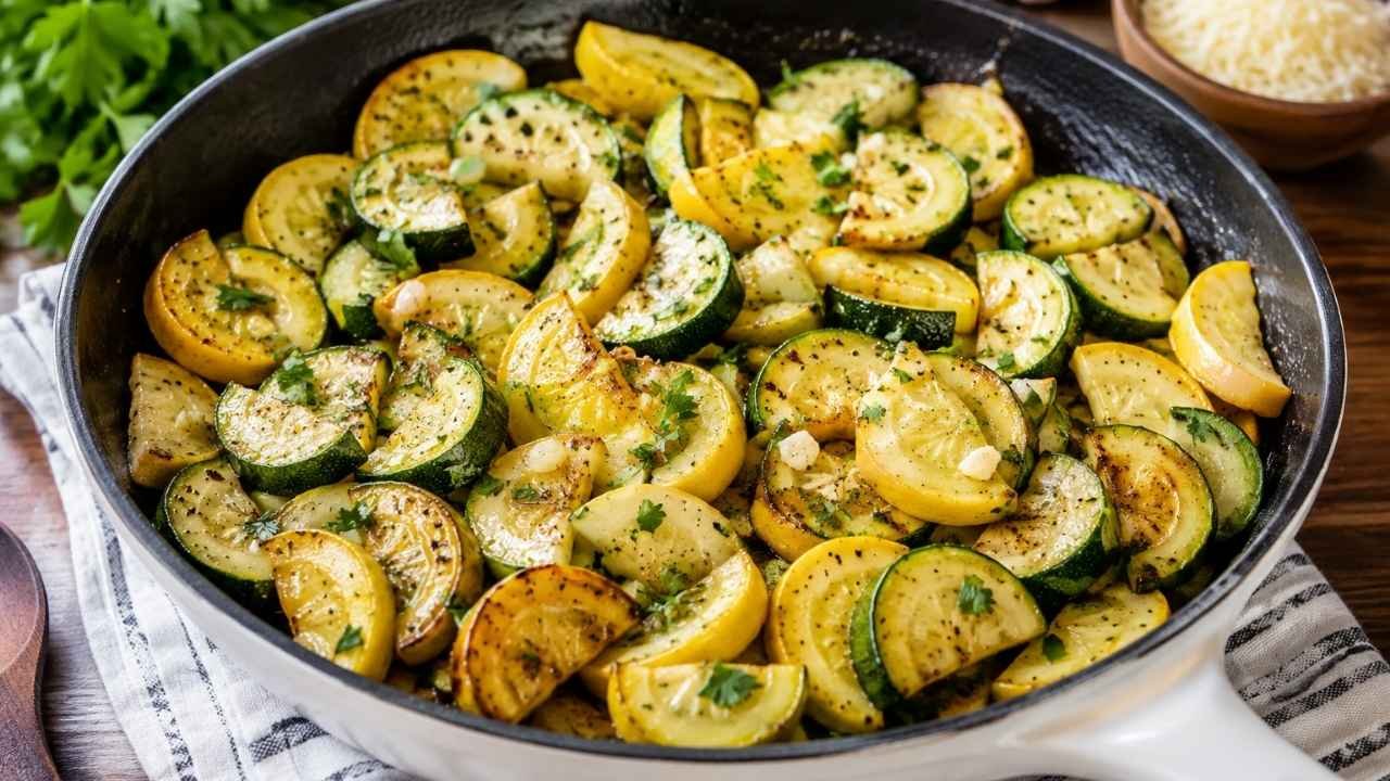 This Sauteed Zucchini and Yellow Squash recipe is the perfect choice when you need a quick vegetable recipe that's healthy, colorful, and full of fresh flavor.