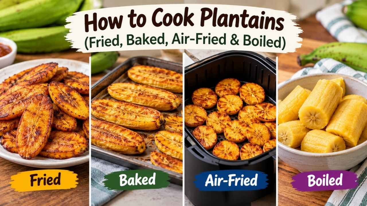 Whether you want sweet fried plantains, crispy tostones, baked plantains, or air fryer plantains, the right method depends on how ripe the plantain is.