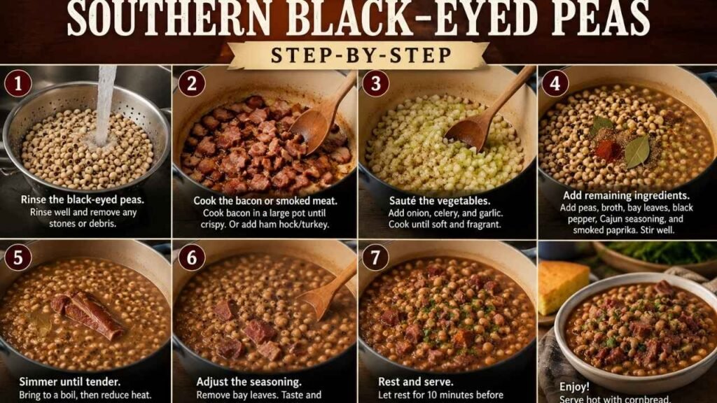 How to Make Southern Black-Eyed Peas (Step-by-Step)