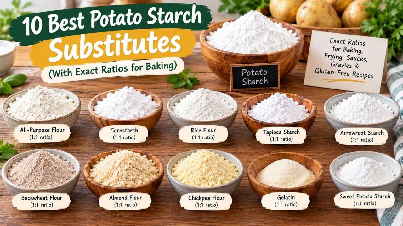 If you are out of potato starch, don’t worry — there are several easy substitutes that can save your recipe.