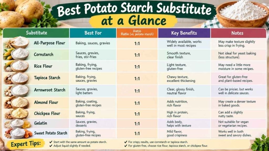 Best Potato Starch Substitute at a Glance