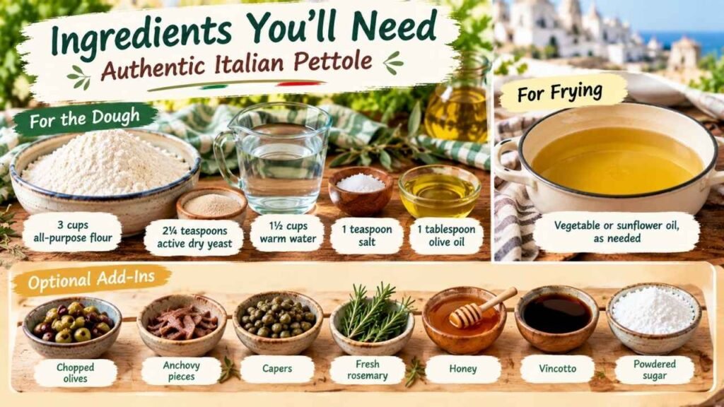Ingredients You'll Need for Authentic Italian Pettole Recipe